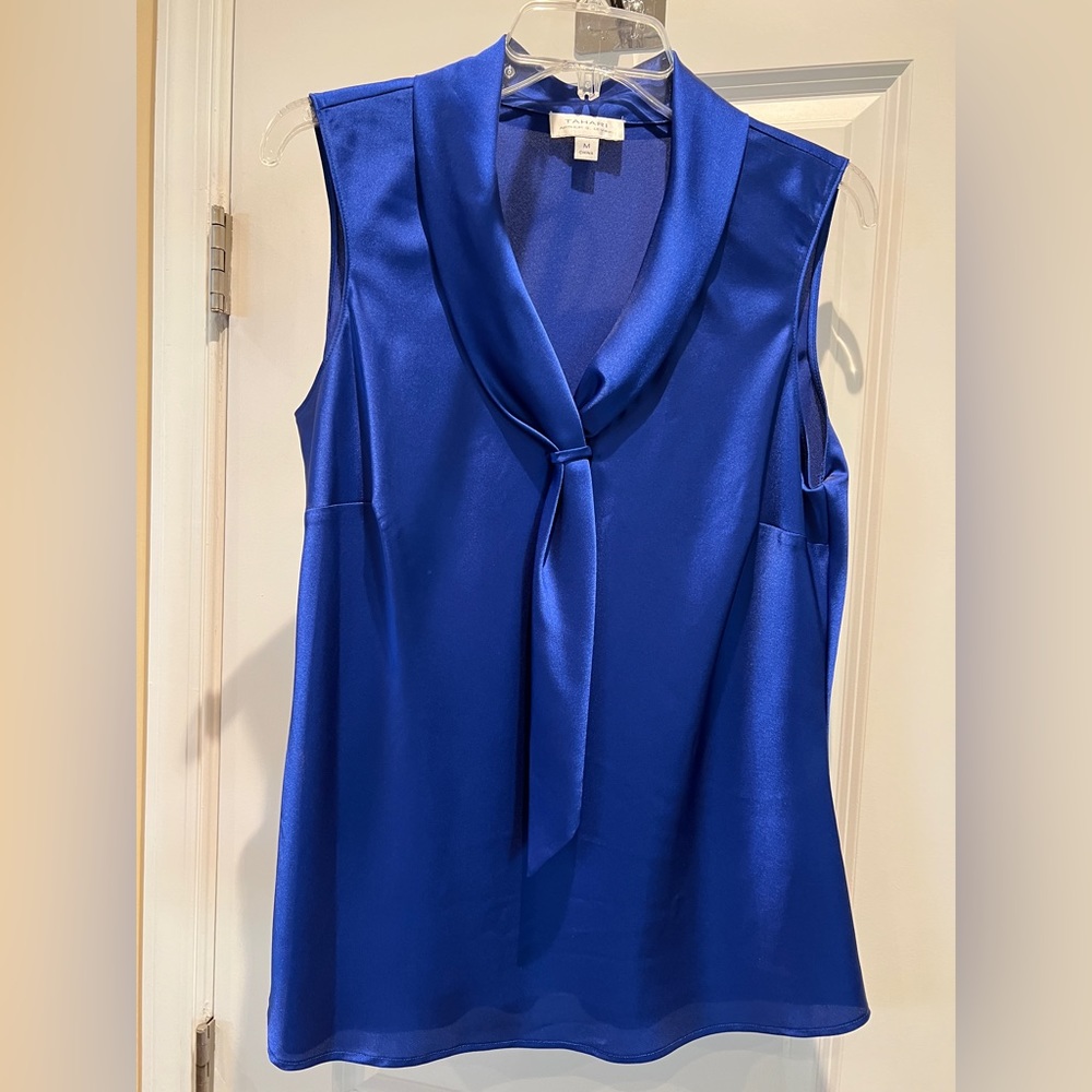 TAHARI Royal Blue Blouse